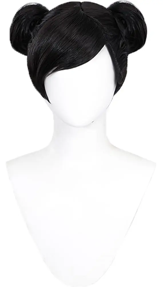 Chun-Li Cosplay Wig Heat Resistant Synthetic Hair Role Play Halloween Christmas Costume Party Wigs Cosplay