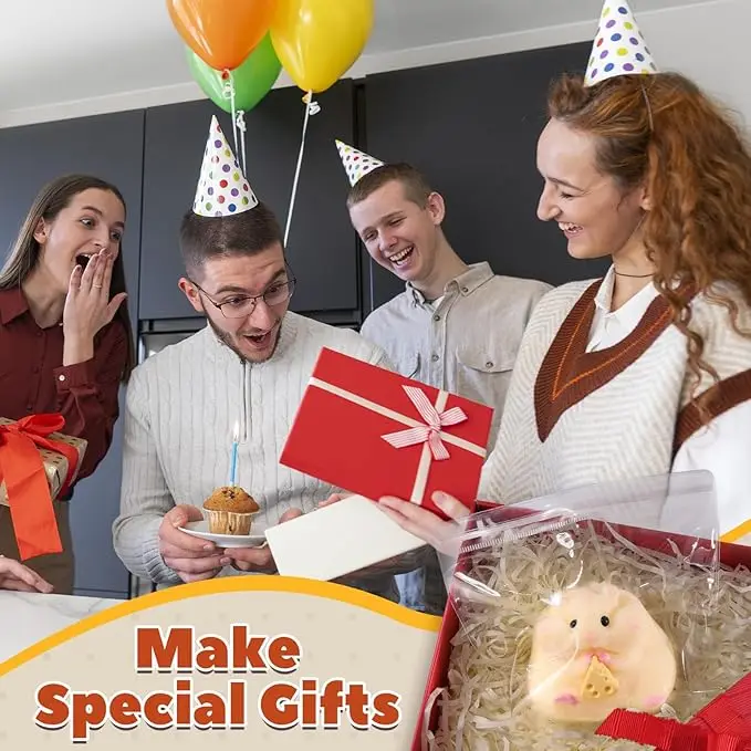 6 في 1 قوالب السيليكون الهامستر ل طابا اسفنجي جعل الضغط لطيف هدية عيد ميلاد الهامستر عاشق مرنة دائم قالب الراتنج