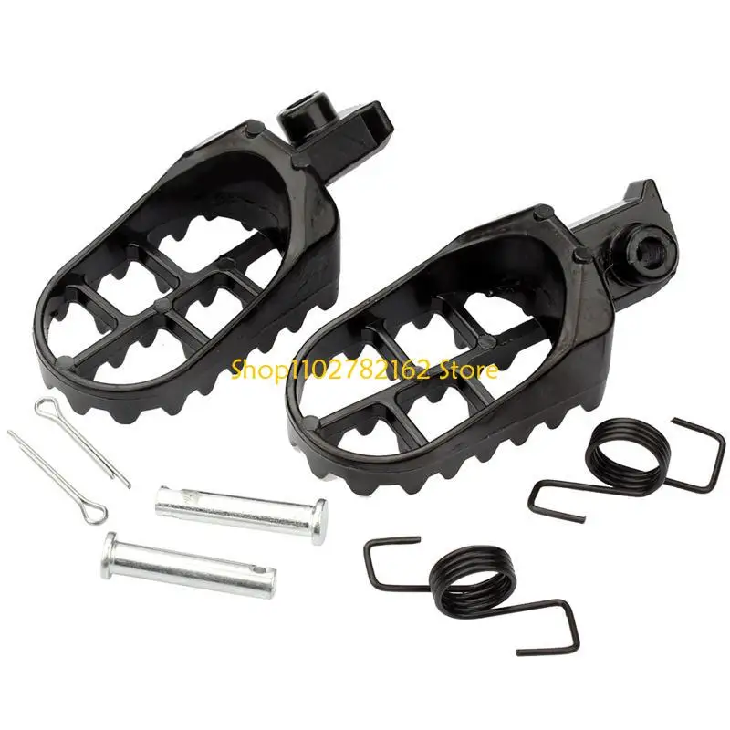 

547B 2Pcs Non-slip Motorcycle Dirt Bike Footrest Foot Pegs for 50 70 90 110 125cc Taotao PW50 PW80 TW200