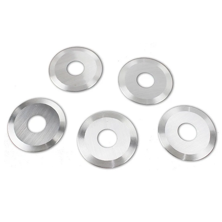 Imagem -03 - Faca Circular Lisa para o Tubo do Papel de Pano Cortando a Lâmina Redonda Ferramentas de Corte 9crsi 76100 mm 10 Peças