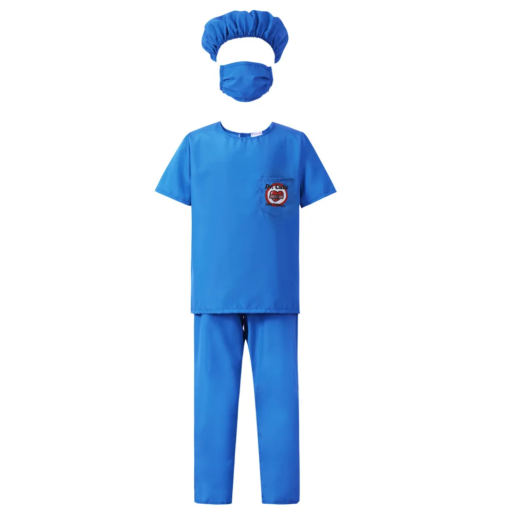 Cosplay Children Doctor Medical Team Professional Performance Costume