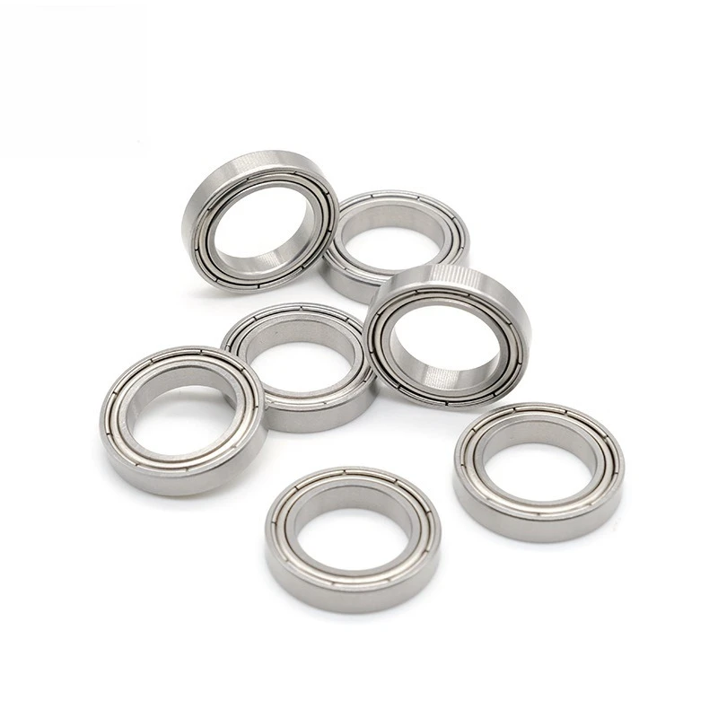 2pcs customized s6803zz stainless steel bearings, size 17*26*5mm, 304 stainless steel non-magnetic deep groove ball bearings