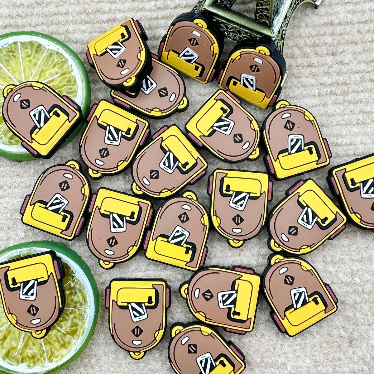 Cuentas de silicona para bebés, accesorios de joyería, regalos de Kawai, morral, juguetes para bebés, pluma de cuerda DIY, cadenas para pezones, 10