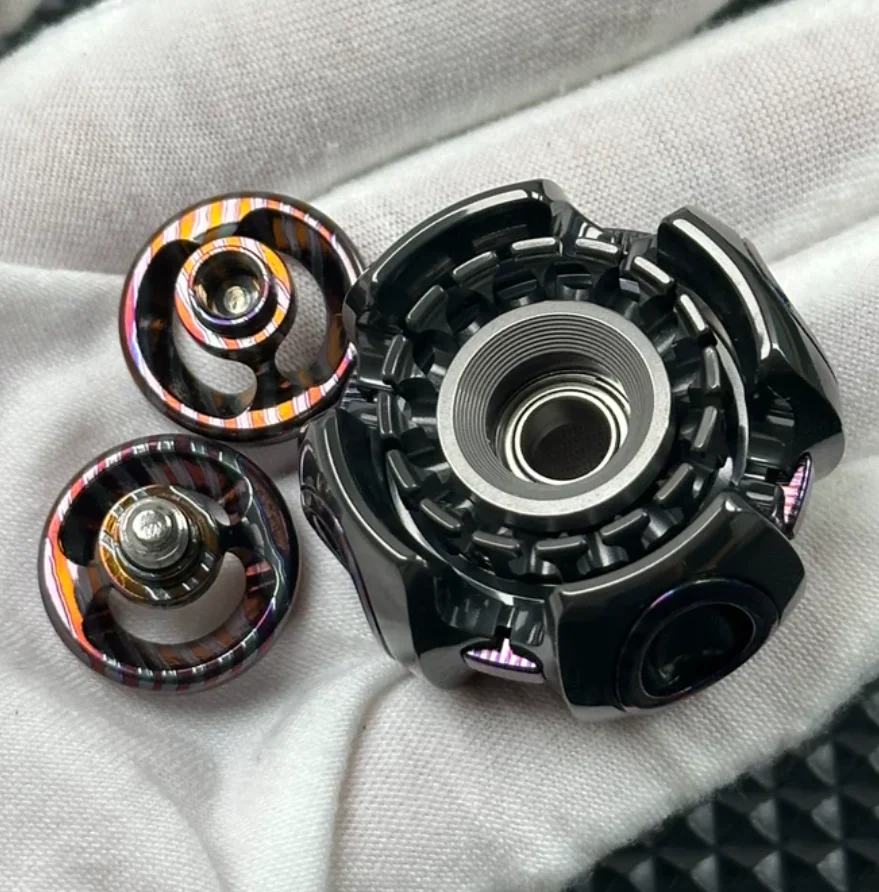 Used EDC Lautie Noise Zirconium+Zircuti Stress Relief Toy Pocket Toy Haptic Spinner Fingertip Gyroscope Decompression Toys