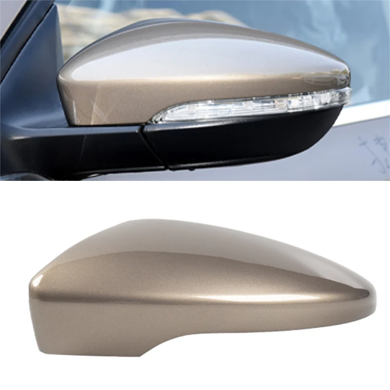 3C8857537 Car Front Left Side Door Wing Rearview Mirror Cover Cap Housing fit for VW Beetle CC Passat Scirocco Jetta Gold