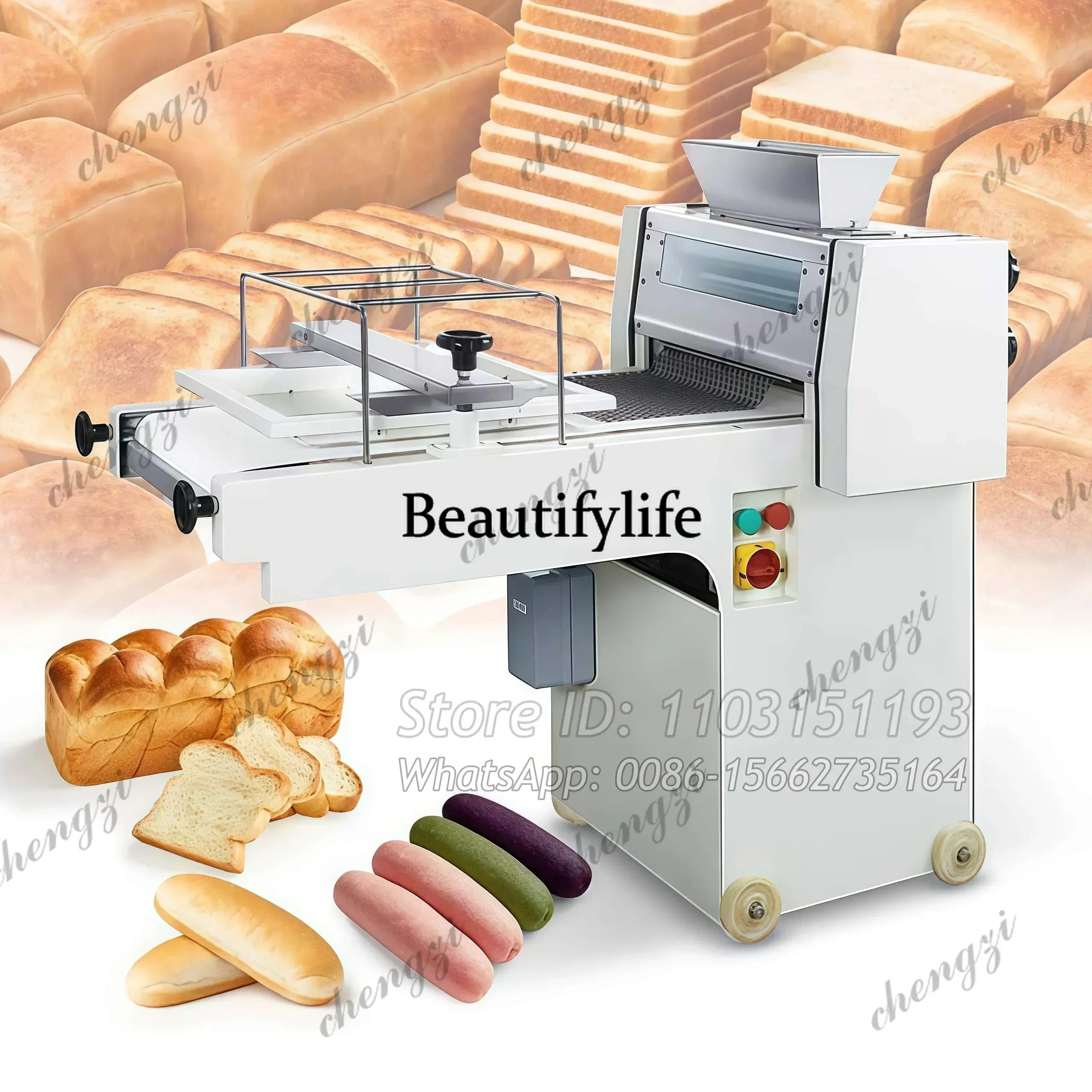 Automatic Dough French Bread Loaf Toast Mini Moulder Croissant Make Moulding Forming Rolling Machine