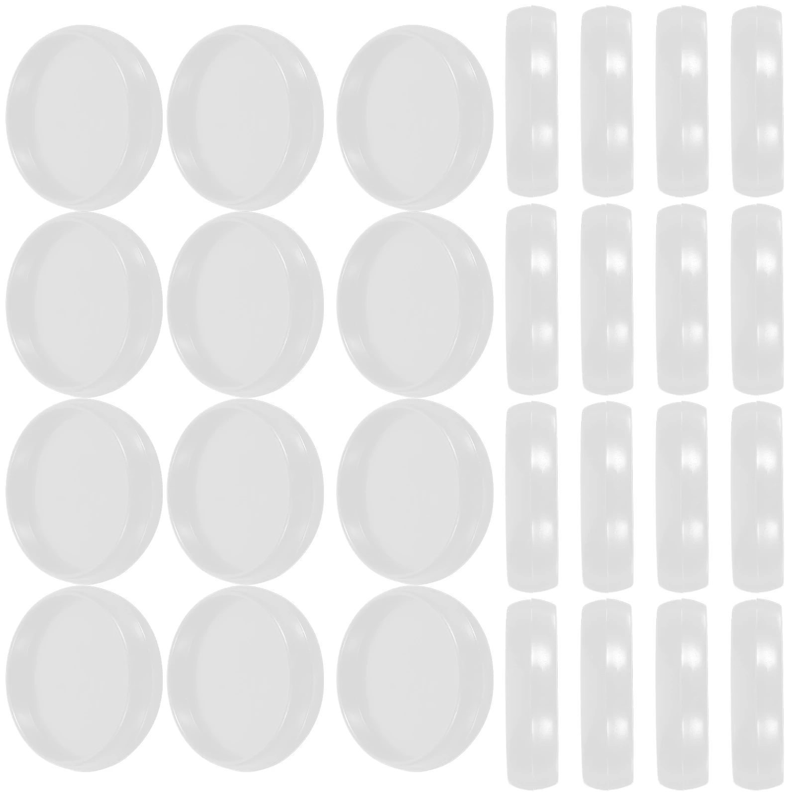 

55pcs Mushroom Button Discs Photo Album Binder Supplies Black 360 Degree Detachable Plastic Loose Leaf Binding
