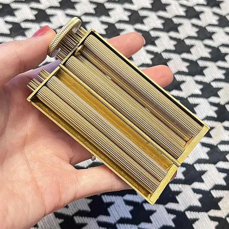 Antique Style Solid Brass Cigarette Rolling Machine Smoke Manual Tobacco Roller Handmade Can Fit 70mm Rollie Paper