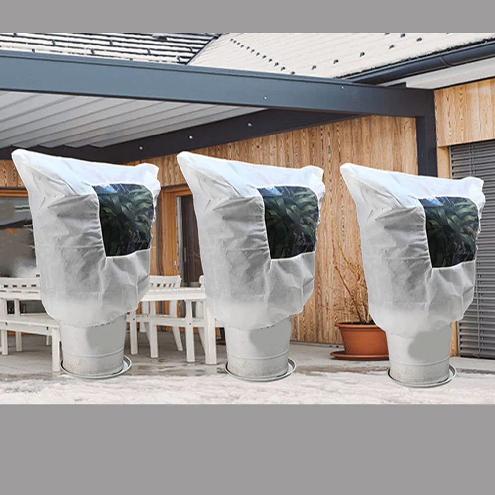 For Various Plant Types Breathable Non-Woven Winter Plant Covers Winter Gardening 120*180cm Optimal Growth Environment
