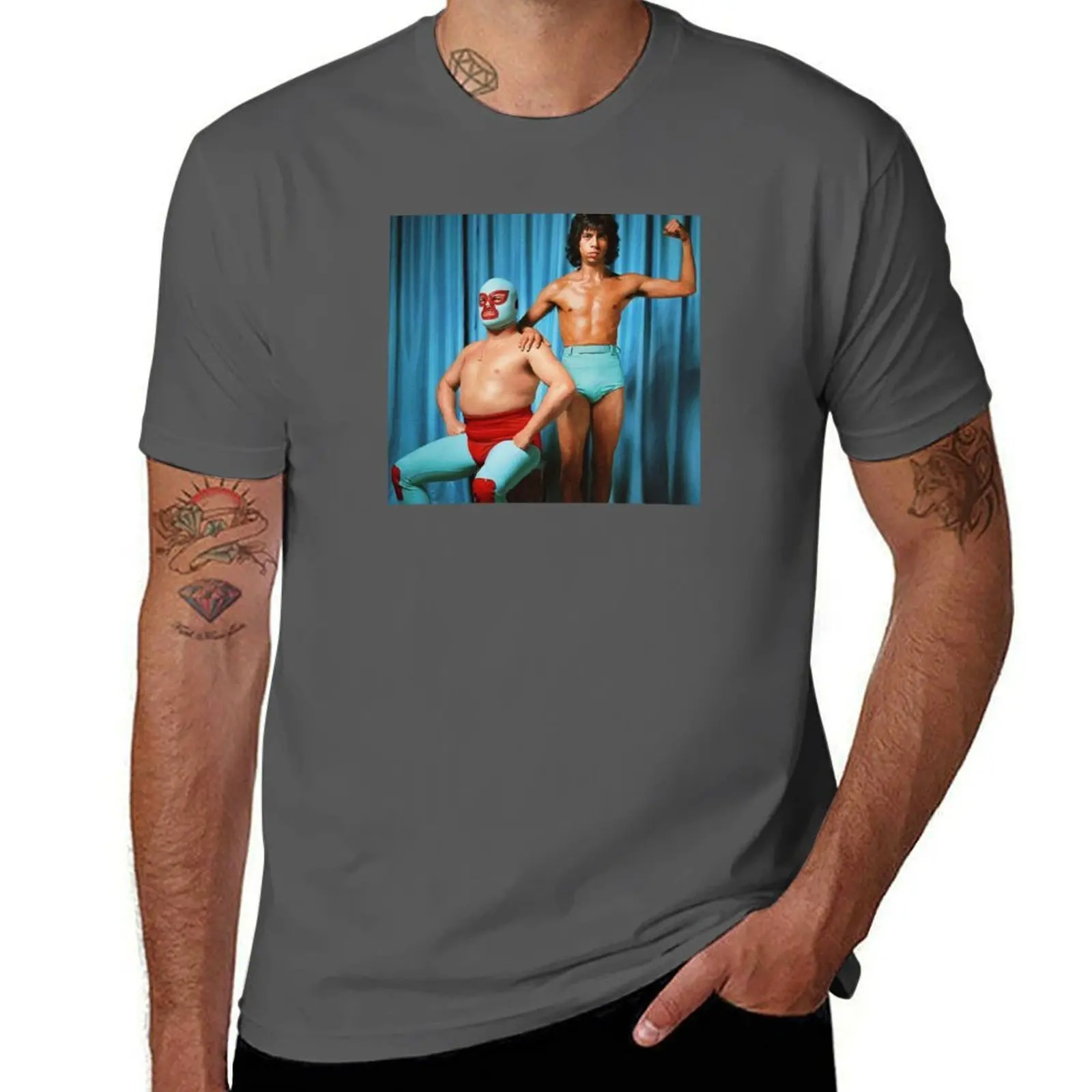 Camiseta de lucha libre Nacho Libre Steven Esqueleto, camiseta fresca para verano