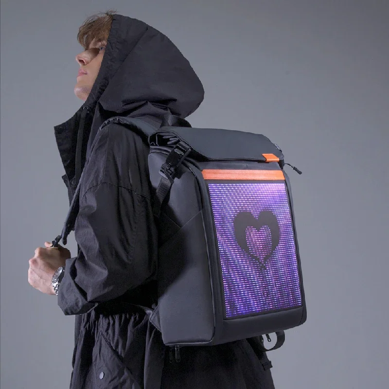 Crelander LED Backpacks APP Control DIY Customized Image Video Smart Led Display Backpack For Men Women