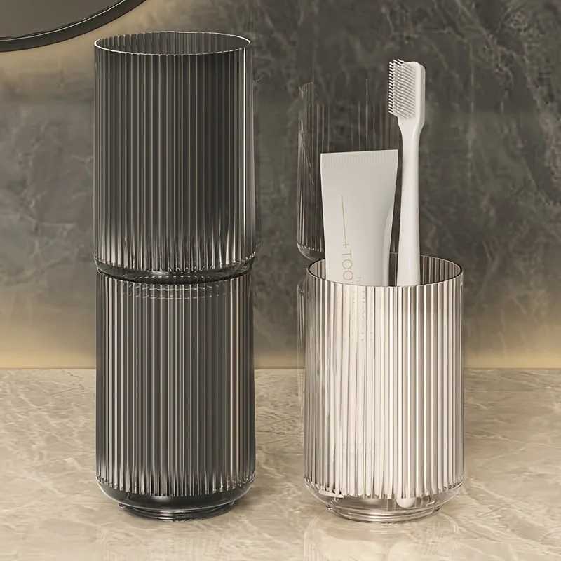 Toothbrush holder - Bathroom storage box, featuring a vertical raised design, providing a hygienic toothbrush storage function