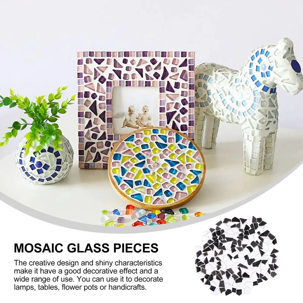 

Набор керамической мозаичной плитки для творчества: камни неправильной формы, однотонные, для декора дома, ванной, сада, поделок