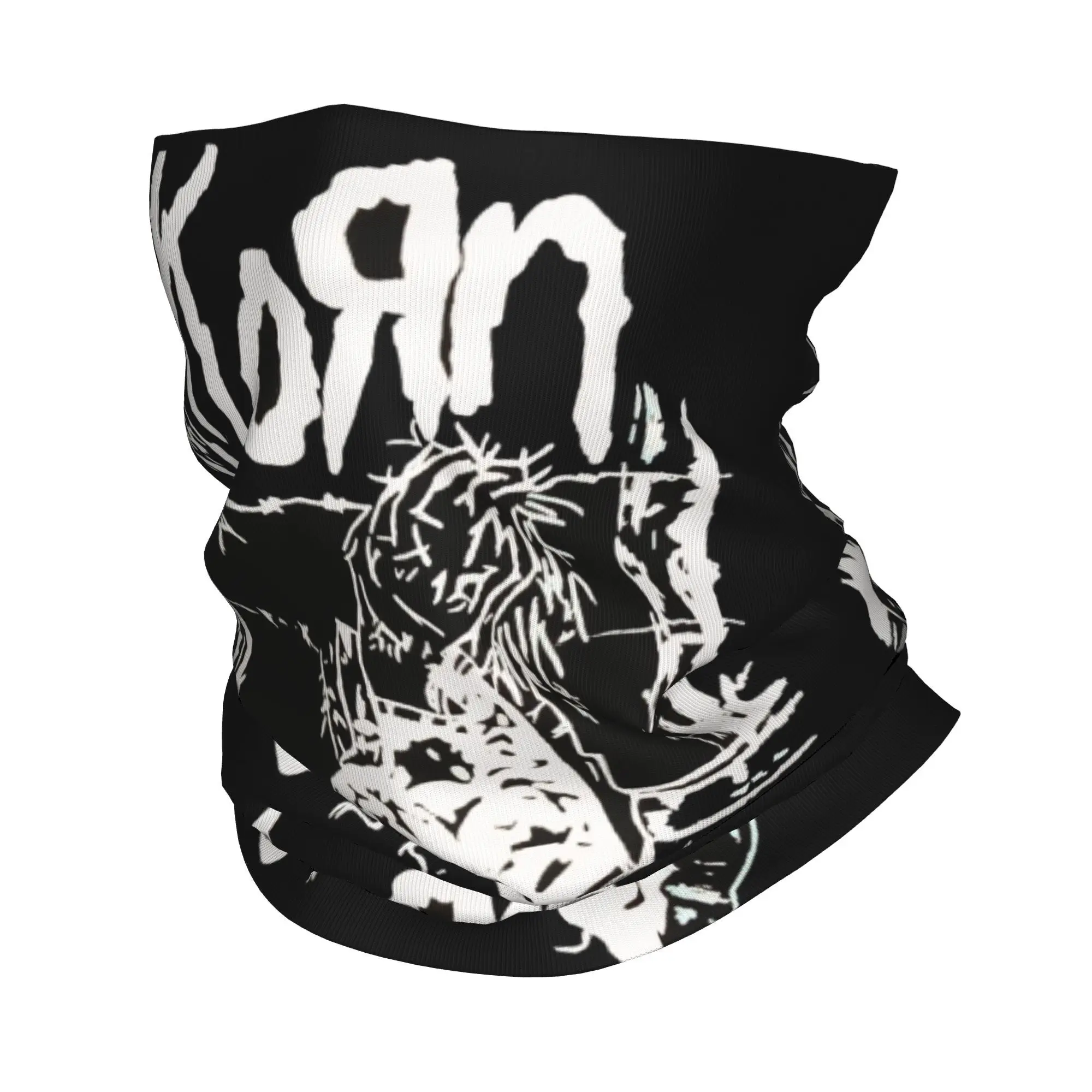 Custom Rock Band Korns Issues Hot Classic Bandana Neck Gaiter Windproof Face Scarf Cover Women Men  Headband Tube Balaclava