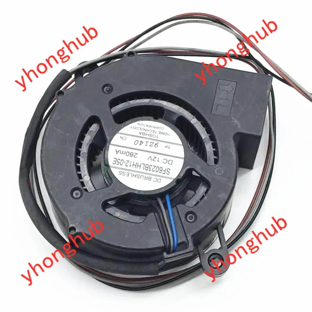 SF6023BLHH12-05E PLC-XM1500 Projector Cooling Fan DC 12V 280MA 60x60x23mm 3-Wire