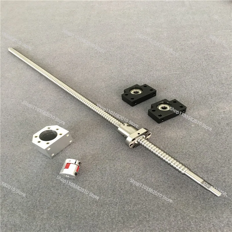 SFU1605 any length Antibacklash Ball Screw L250mm-1400mm&ampBK12 BF12 +6.35x10mm Coupler Set For shipping