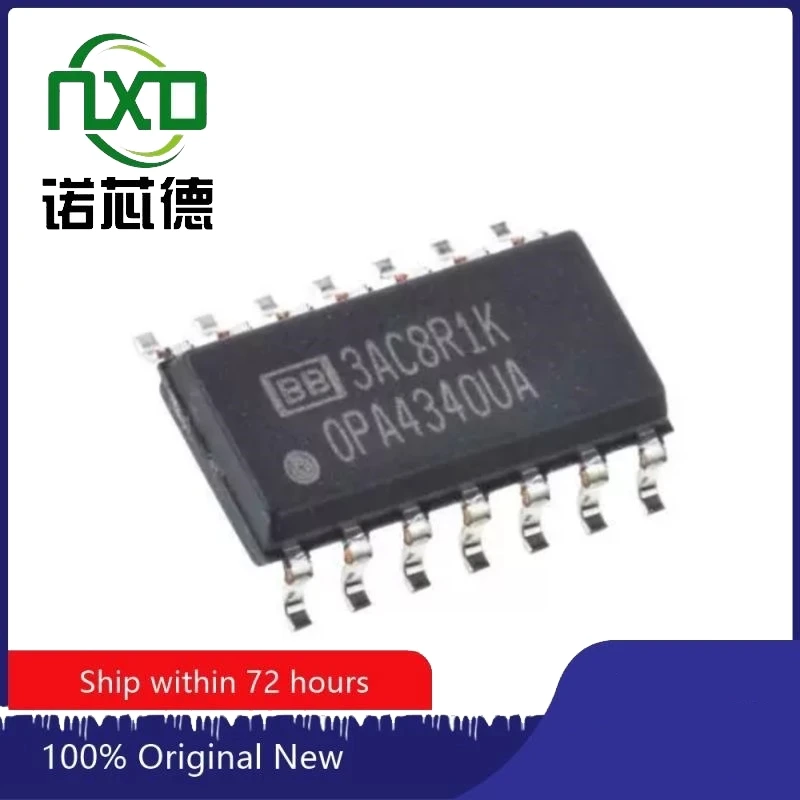 5pcs/lot  OPA4340UA OPA4340UA/2K5 SOP14 Operational amplifier chip Brand new original free shipping