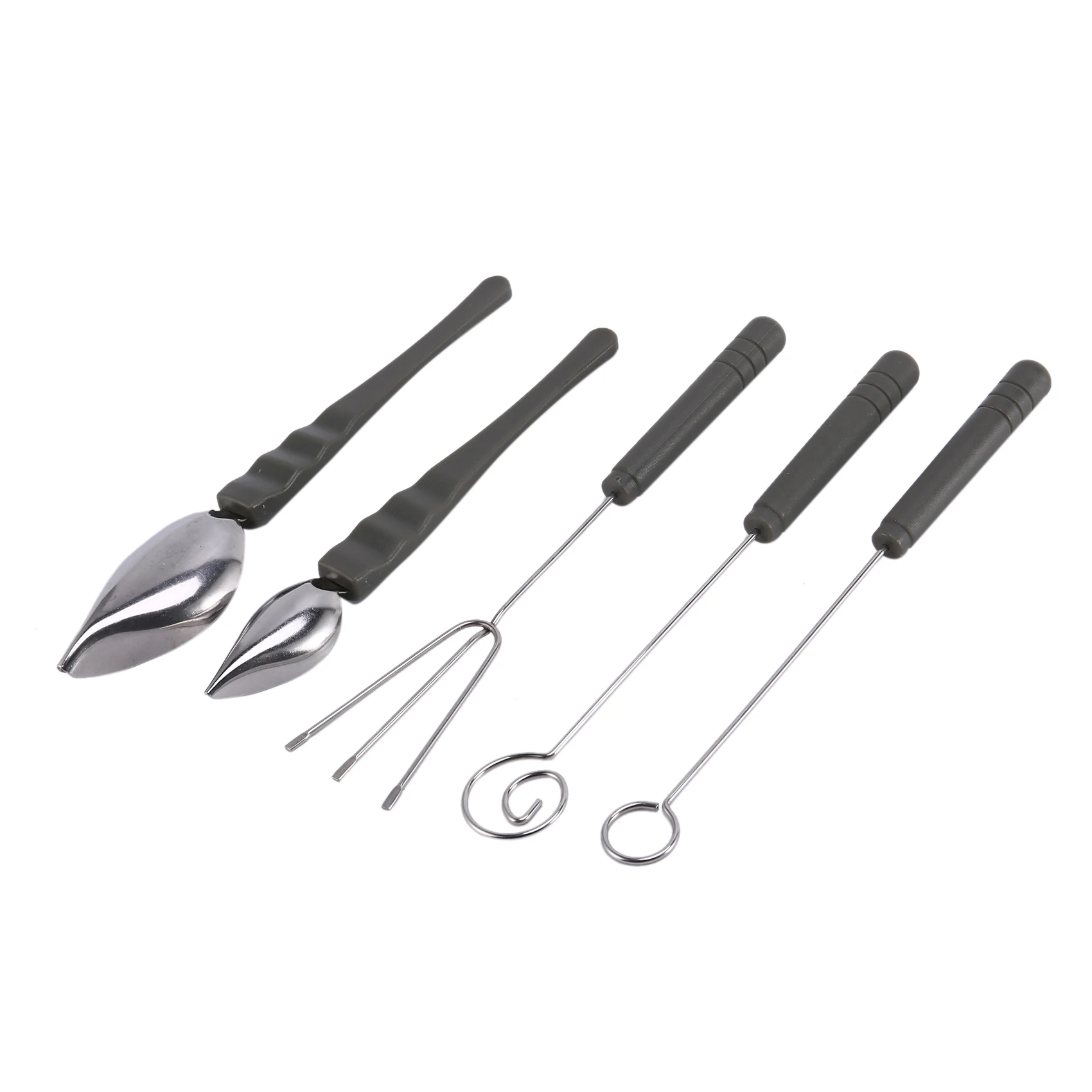 HITL Drawing Decorating Spoon Set,Candy Dipping Tools Chocolate Dipping Fork Spoons Set Chef Art Spoons for Decorative Plates
