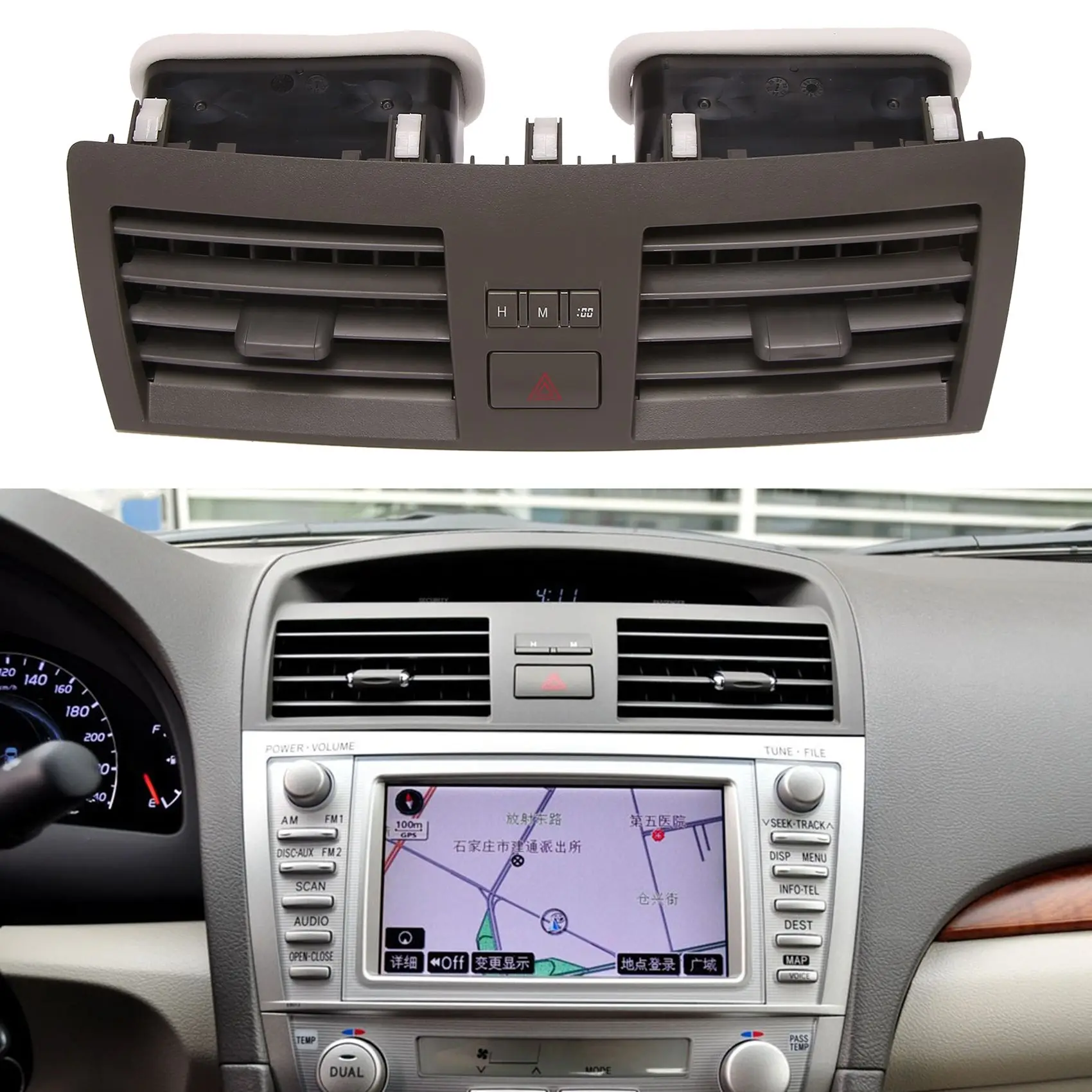 Car Dashboard Air Conditioning Outlet Panel Grille Cover for TOYOTA Camry 2006 2007 2008 2009-2011