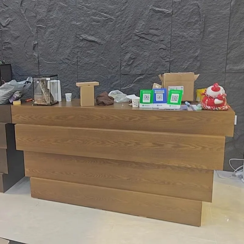 

Beauty Shop Reception Desks Modern Wood Hotel Luxury Bar Restaurant Design Reception Desks Executive Bureau Trendy Furniture