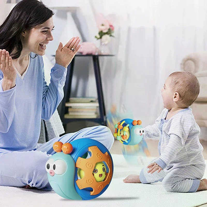 Bolas para bebé, sonajero, edredón, juguete, pelota de agarre de mano suave, juguetes sensoriales educativos, actividad, juguetes para gatear para bebés de 0 a 6 a 12 meses