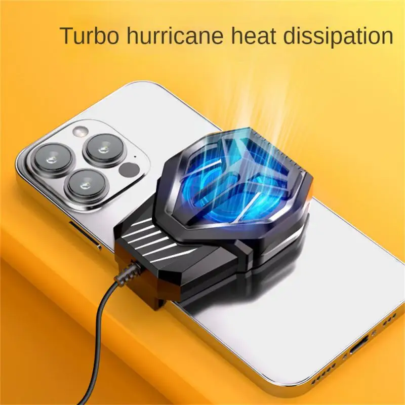 Cooling Fan Radiator Low Noise 4.5-6 Inch Mini Cooling Fan Consumer Electronics Mobile Phone Cooler Stable Type-c Firm Black