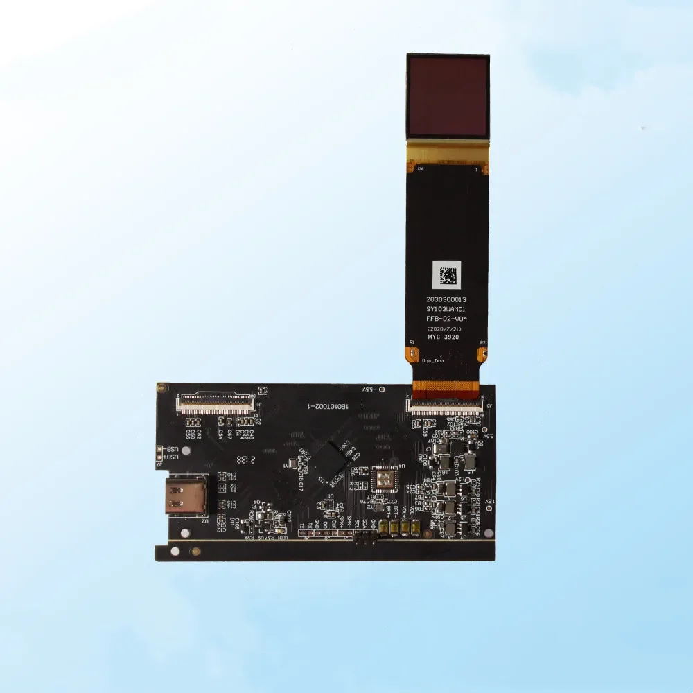 شاشة OLED إلكترونية جديدة بدقة 4K 1.03 بوصة مزدوجة الدقة تعتمد على السيليكون مع لوحة للقيادة من النوع C AR وVR