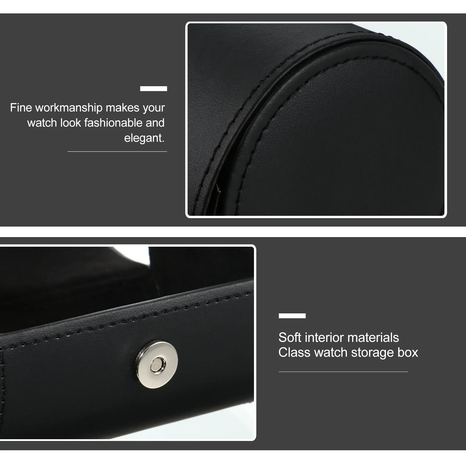 

1 pc Watch Box Storage Case For Watches Jewelry Bracelets Rings Portable Organizer Display Gift Case Retro Style