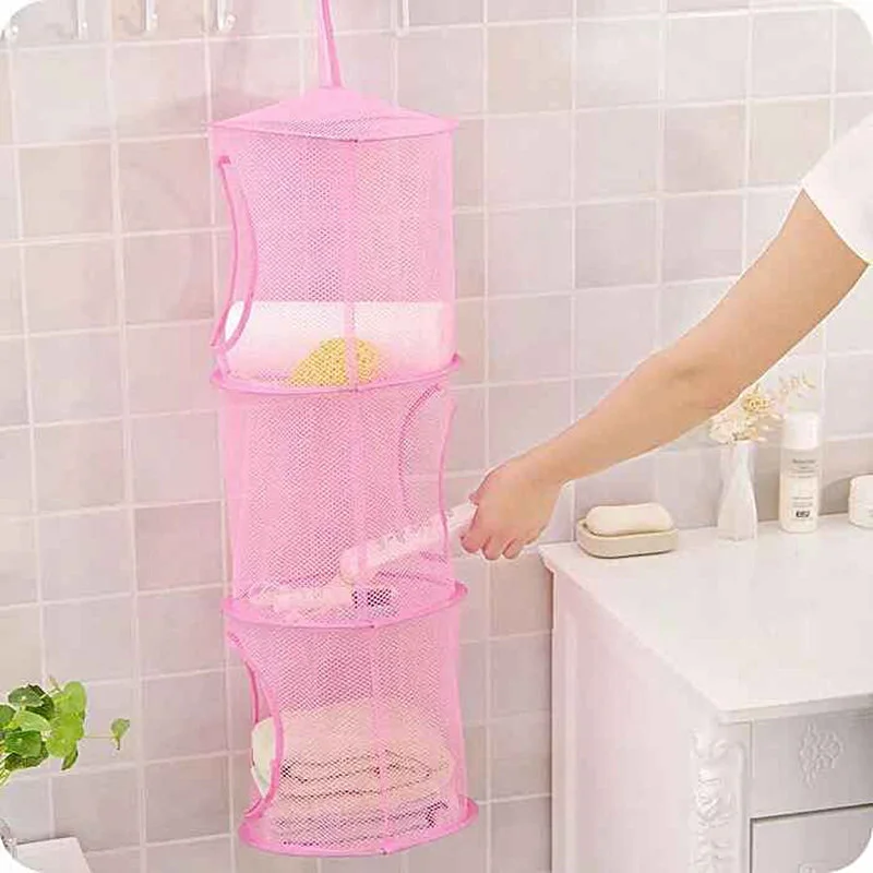 Hanging Storage Net Socks Underwear Drying Hanger Kids Toy Organizer Bag Bedroom Wall Door Closet Clothes Sundaries Storage Bag