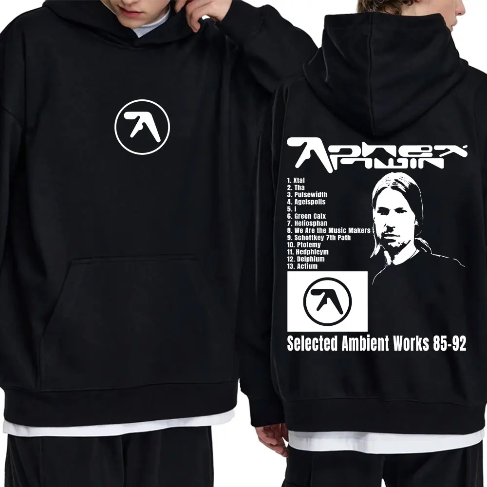 

Aphex Twin Graphic Hoodie Men Women Casual Vintage Sweatshirt Korean Fashion Oversized Pullover Hoodies Unsiex Y2k Streetwear