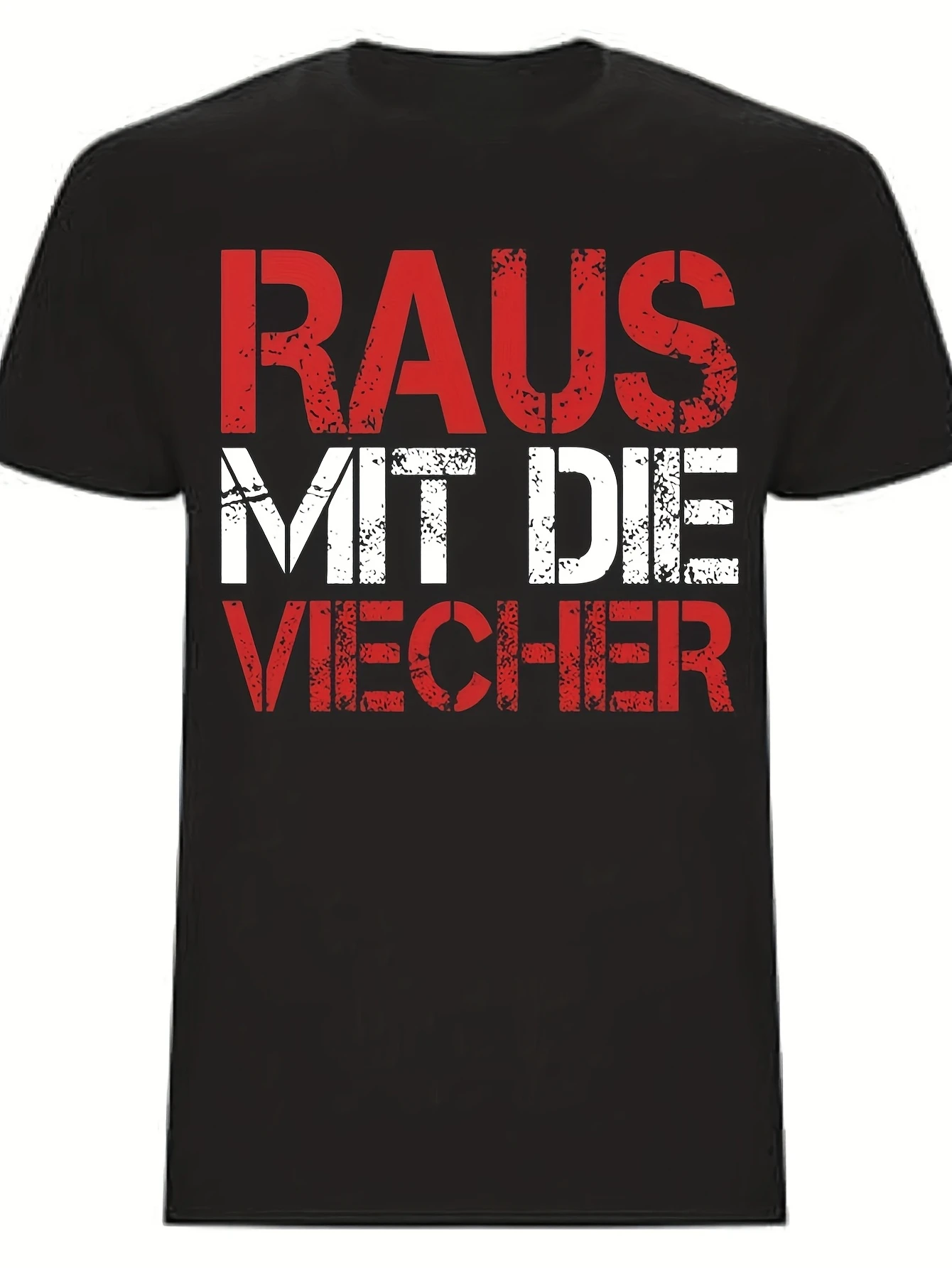 Camiseta con frase en alemán de Karin Ritter para hombre, camiseta de algodón con cita divertida de "Get The Bugs Out / Raus Mit Die Viecher" (cita divertida), ropa de calle para parejas