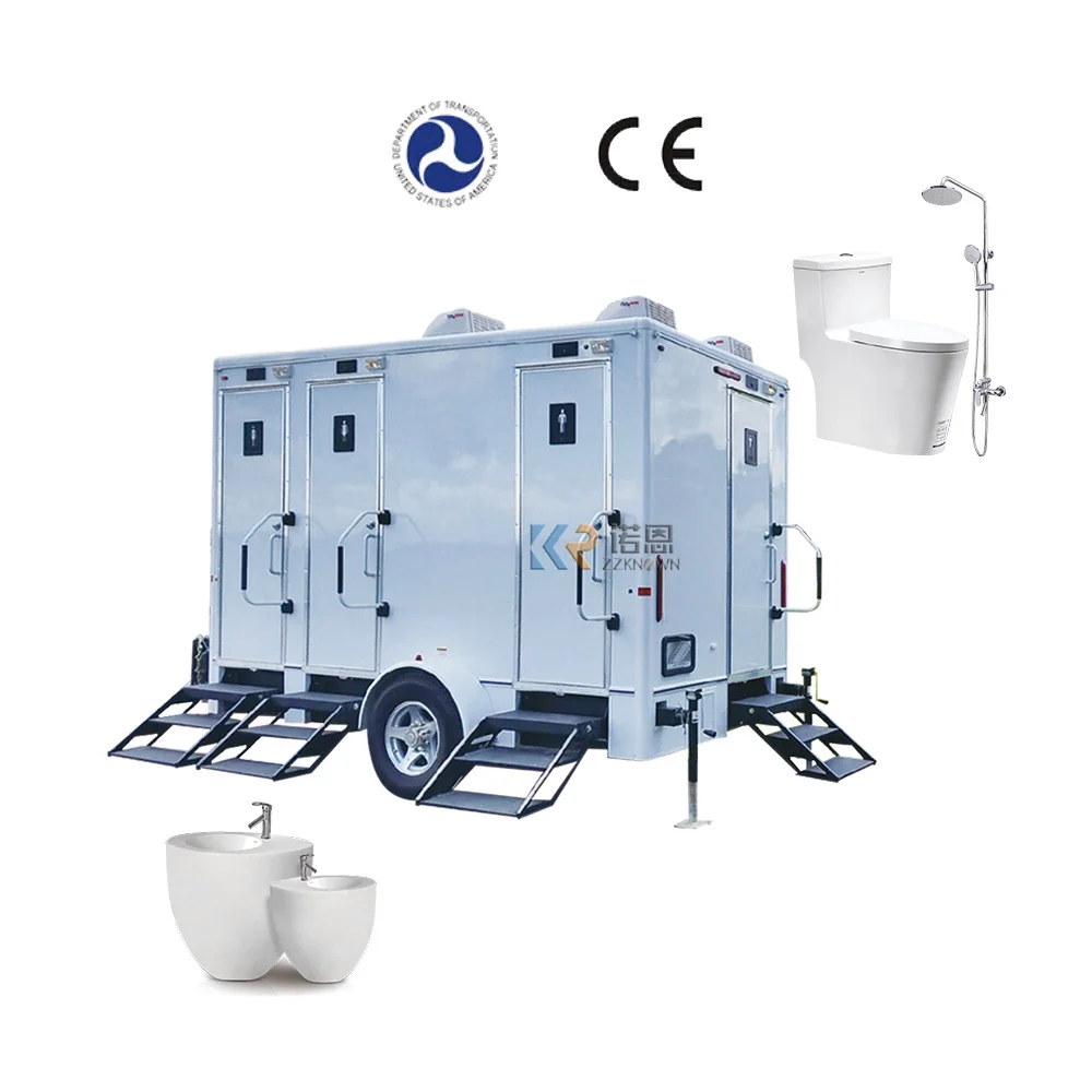 2023 Factory Price Portable Toilets Mobile Plastic Outdoor Toilet Cabin Luxury Trailer Toilet