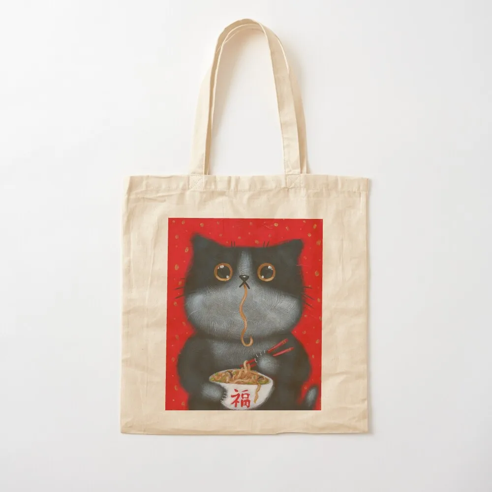 

Kitty's Noodles Tote Bag canvas shopping bag custom canvas bag