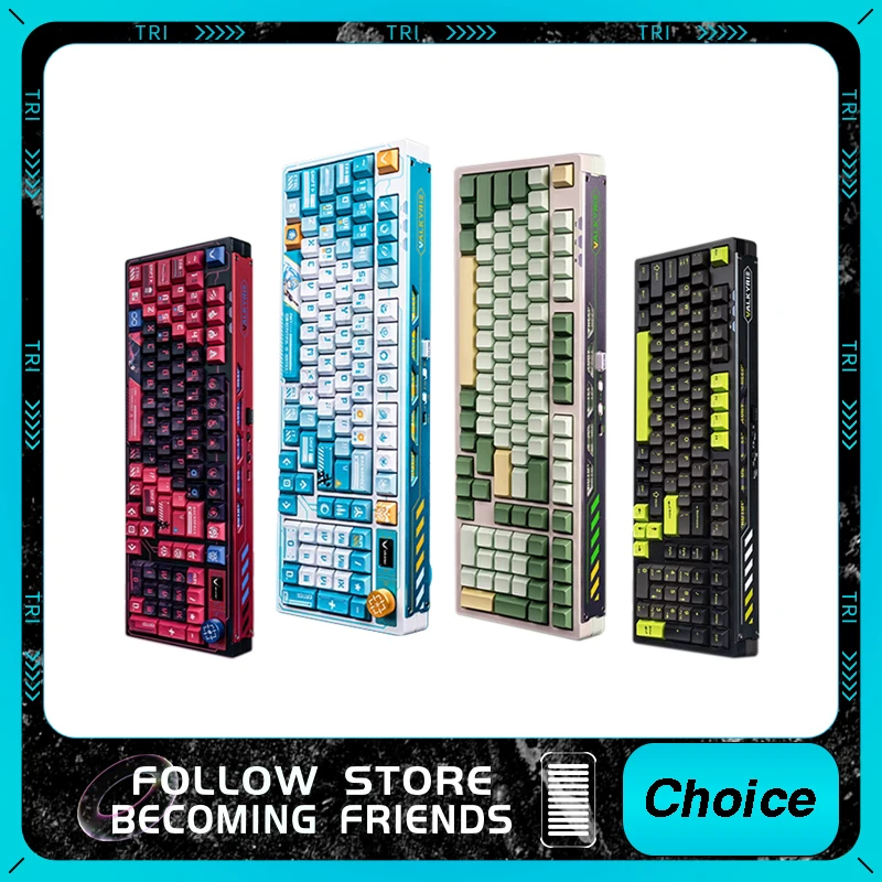 VALKYRIE VK99 Mechanical Keyboard Three Mode Hot Swap RGB Wireless Gaming Keyboard Gasket 4000mAh Pc Gamer Accessories Keyboard