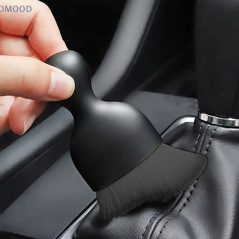 1PC Car Vent Cleaning Soft Brush With Casing Car Interior Cleaning Tool Artificial Car Brush Car Crevice Dusting Car Detailing