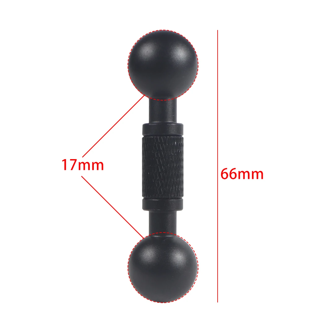 17mm Doppel Ball Adapter Verlängerung Halterung Joint Verbindungs Halterung Stange für Motorrad Kamera Telefon GPS Fahrrad Reiten Sport Halter – Detail 7