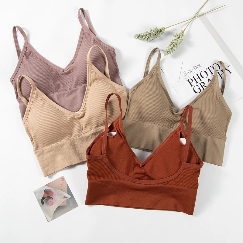 Underwear Women Gather No Steel Ring Tank Tops Bra Tube Top Wrapped Chest Beauty Back Actival Cotton Thin Section Lingerie image 5