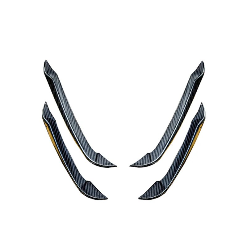 Car Accessories Dry Carbon Fiber Bumper Front Canards For A6 C8 S6 2020-2023