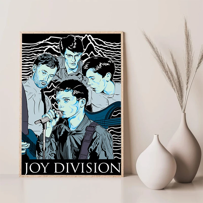 British Punk Band Joy Division Poster Print Painting on Canvas Home Decorations Gaming Room Decoration Posters for Wall Art Home