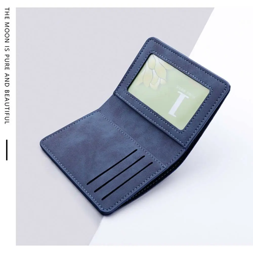 Portable Fashion Coin Pouch Mini Money Bag PU Leather ID Card cover Men Wallet Business Card Holder Coin Purse Short Wallet