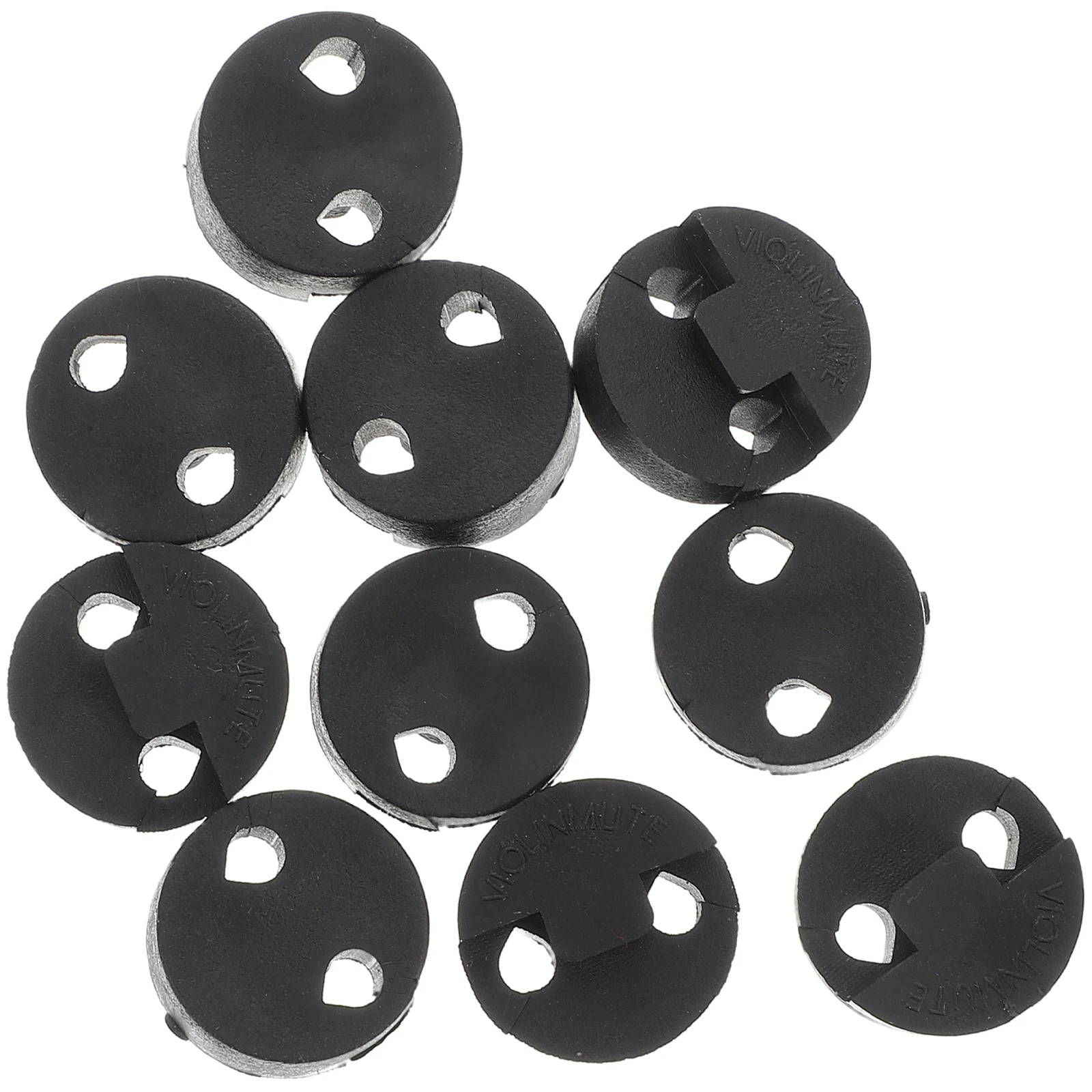 10 Stuks String Uitlaat Rubber Viool Praktijk Mute Tool Tool Dempers Ronde Rubber Altviool Praktijk Viool Akoestische Attachment