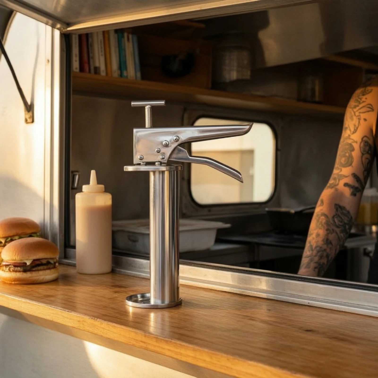 Sauce Dispensing Portion Control Sauce Dispenser Compact Food-Grade for Chefs, Commercial Kitchens, Burger Shops view 2