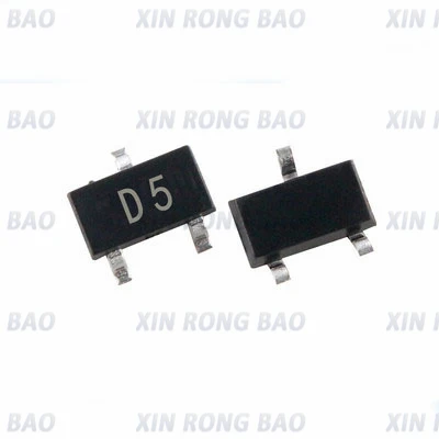 100pcs/lot SMD Transistor MMBD4148CC Package SOT-23 Screen Printing D5 0.2A/100V SMD Switching Diode