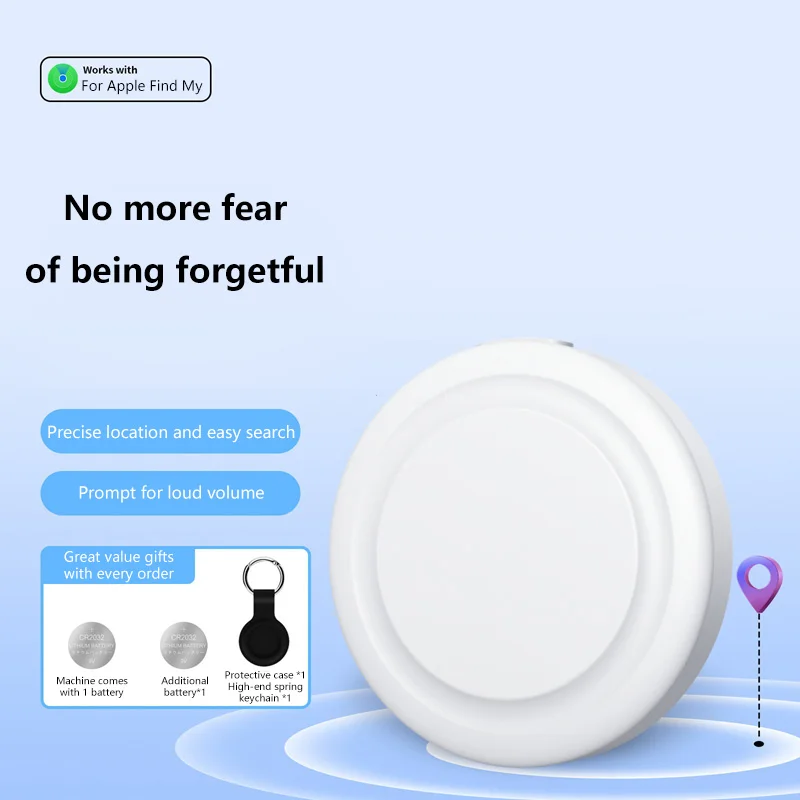 

Smart Bluetooth GPS Tracker with Find My APP Anti Lose Reminder Device for Phone ITag Locator MFI Rated Locator Keys Pets Finder
