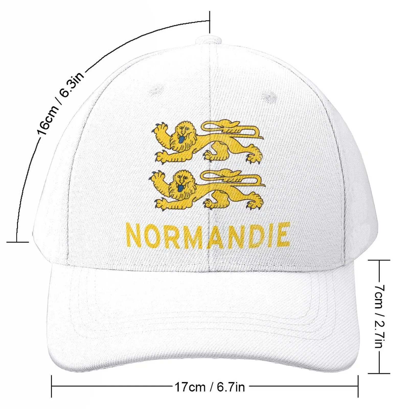 Normandy, France flag Baseball Cap fishing hat Anime Hat Christmas Hat Men Cap Luxury Brand Women'S