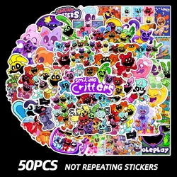 Smiling Critters Stickers Horror Game Figure Catnaps Kawaii Kids Stationery School Supplies Classic Toys Scrapbooking Aesthetic