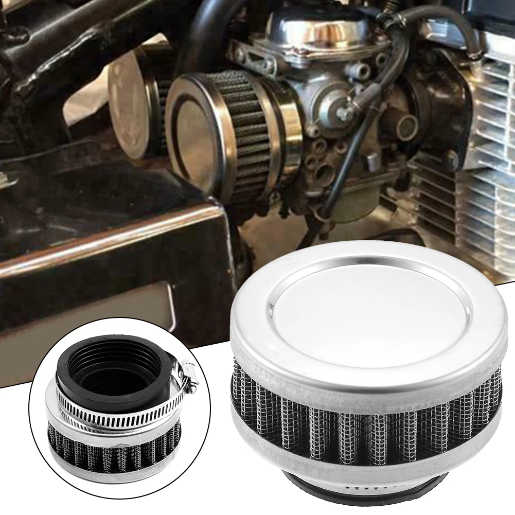 Easy To Install High Quality Practical To Use Air Filter Cleaner Parts & Accessories Round Tapered Rubber Silver