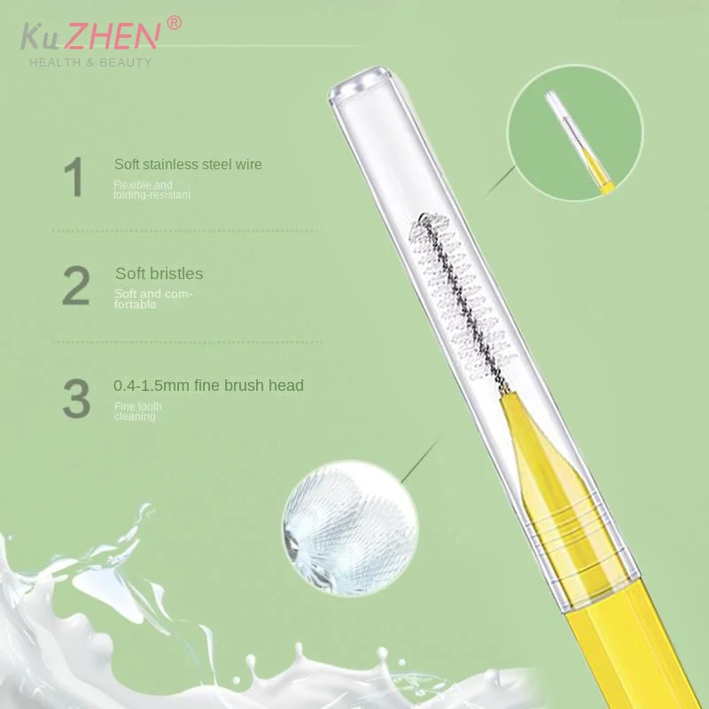 Brosse interdentaire professionnelle 10 pièces avec brosses à mascara incluses pour un nettoyage complet des dents et une utilisation cosmétique
