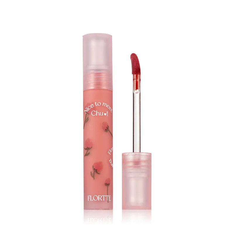 FLORTTE First Kiss Cream Lip Cream Matte Lip Mud Velvet Lip Glaze Mist Face Lipstick Makeup