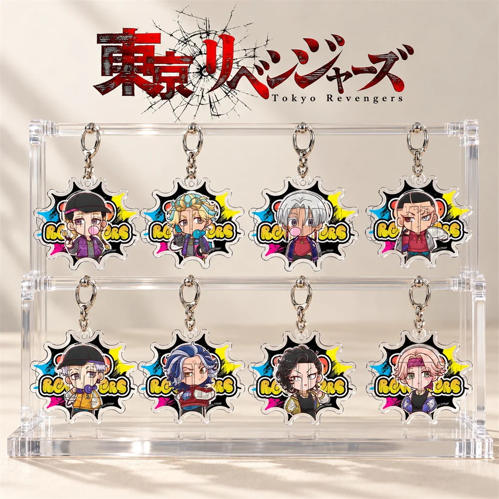 Tokyo Revengers 6cm Street Graffiti Explosion Border Acrylic Keychain Anime Bag Pendant Fans Collectible Gift